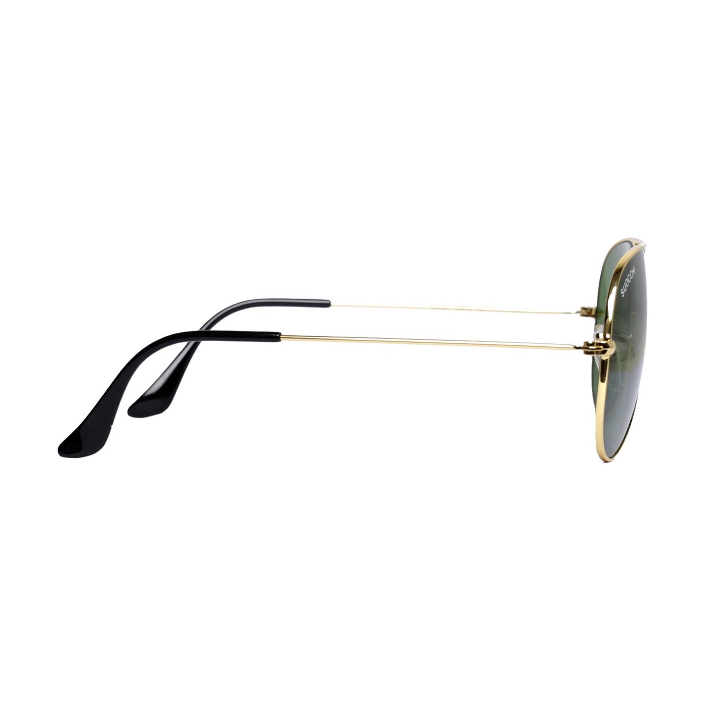 Suocchi 3025 Gold Green UV-400 Aviator Fashion Sunglasses