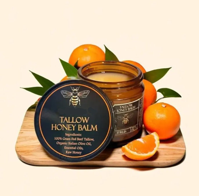 🔥Last Day Promotion  - 49% off- Organic Grass-Fed Beef Tallow Balm with Raw Honey