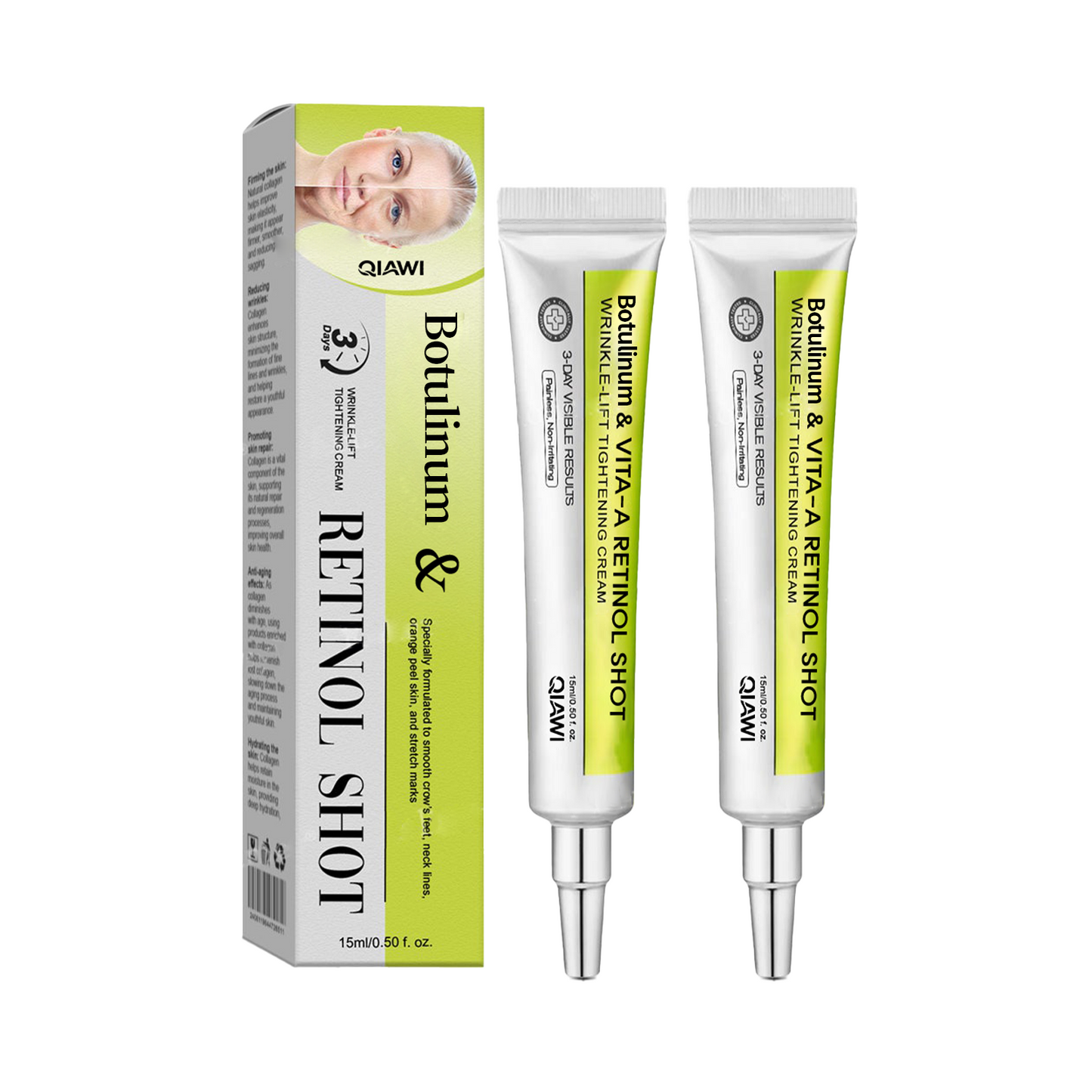 🔥Final 3 Hours: 70%OFF🔥 QIAWI™ Botulinum & Vita-A Retinol Shot Wrinkle-Lift Tightening cream✨