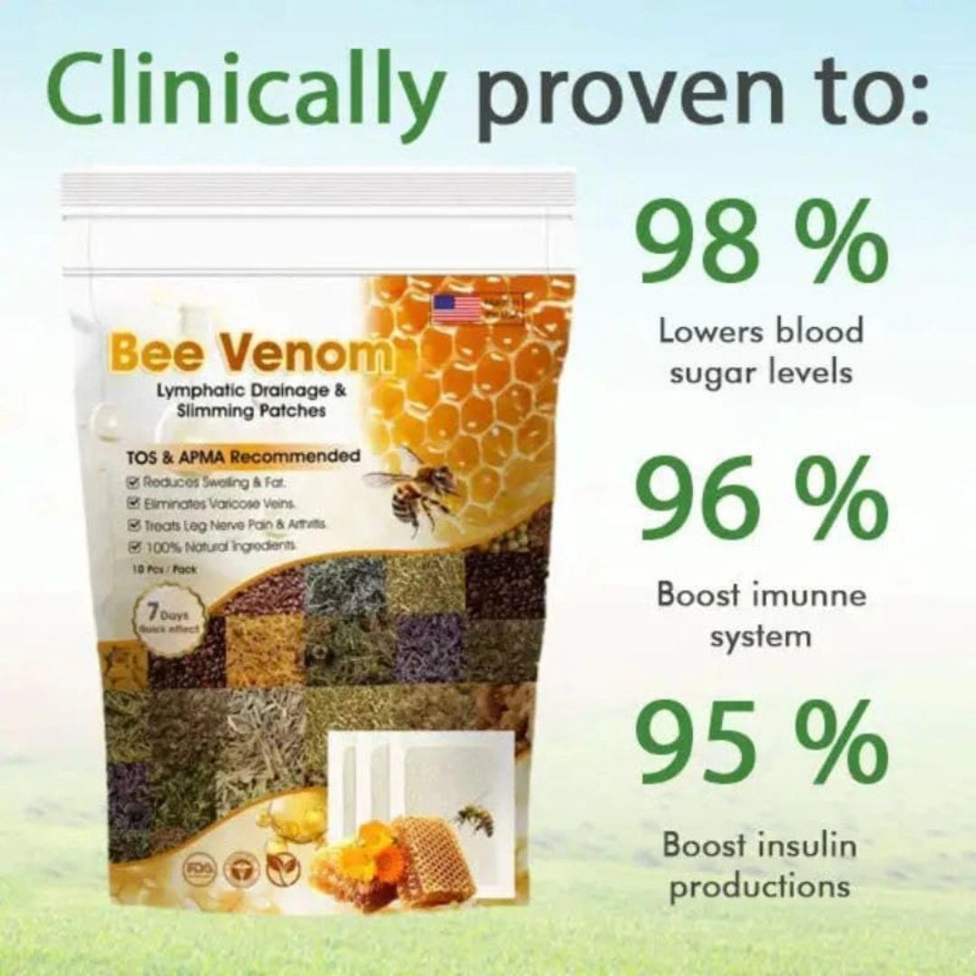 Bee Venom  Drainage Foot Patches Buy 1 Get 1 Free🌿👣