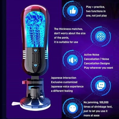 [Discreet Shipping]💥Champion Trainer: Fully Automatic Retractable Sucking & Heating Male Masturbator