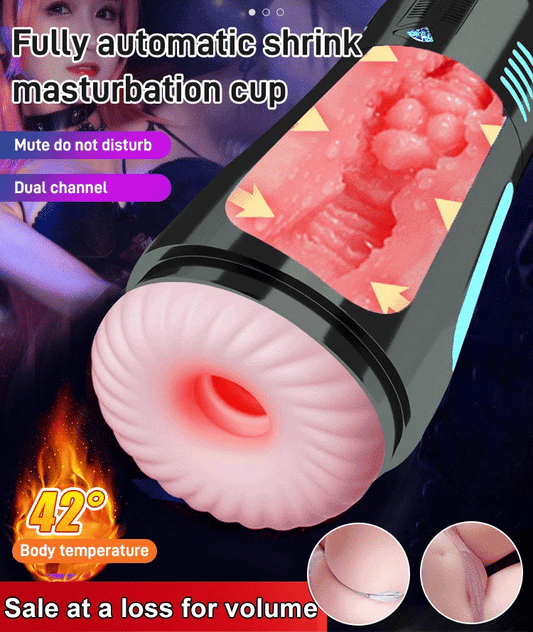 [Discreet Shipping]💥Champion Trainer: Fully Automatic Retractable Sucking & Heating Male Masturbator