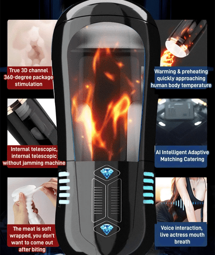 [Discreet Shipping]💥Champion Trainer: Fully Automatic Retractable Sucking & Heating Male Masturbator