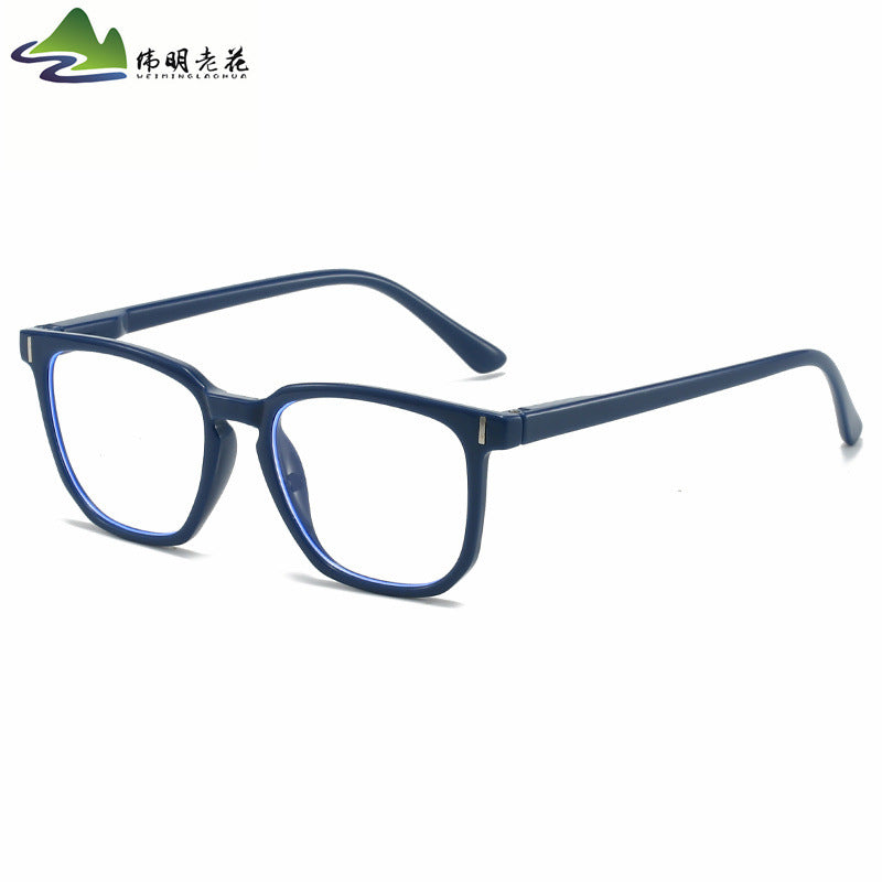 Anti-Blue Light Reading Glasses for Men & Women - Big Frame Spring Hinge Rivet Readers (+0 to +400)