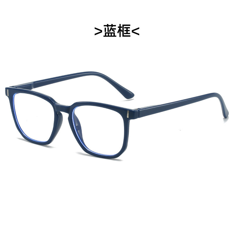 Anti-Blue Light Reading Glasses for Men & Women - Big Frame Spring Hinge Rivet Readers (+0 to +400)
